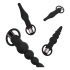 Easytoys - set vibratore anale ricaricabile - 4 pezzi (nero)