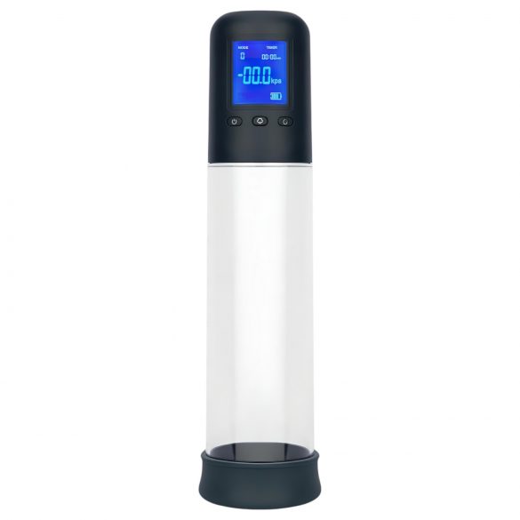 Boners - Automatic LCD Penis Pump (Transparent-Black)