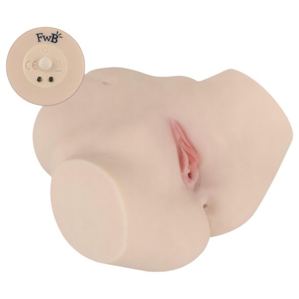 FWB - Evelyn Harris Lifelike Vibrating Torso Masturbator (Natural)