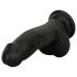 Easytoys - realistyczny dildo z jądrami - 12 cm (czarny)