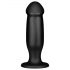 BUTTR AH-1 - suction cup anal dildo (black)