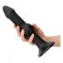 BUTTR Explosive Oorlogskoerskop - extreme anale dildo (zwart)