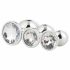 Gleaming Love - analplugg set - silver (3 delar)