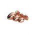 Gleaming Love - Heart Anal Plug Dildo Set - Rose Gold (3 Piece)