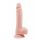 Ponas Dixx 7.6 - siurbtuku pritvirtinamas dildo su sėklidėmis - natūralus (19,5cm)