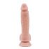 Mr. Dixx 7.6 - dildo cu ventuză și testicule - natural (19,5cm)