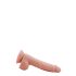 Mr. Dixx 7.6 - dildo cu ventuză și testicule - natural (19,5cm)