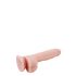 Mr. Dixx 7,6 - Saugnapf und Hoden Dildo - Natur (19,5cm)