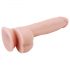 Mr. Dixx 7,6 - Saugnapf und Hoden Dildo - Natur (19,5cm)