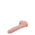 Mr. Dixx 7.6 - vakuumska čašica, dildo za testise - prirodni (19,5 cm)