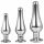 Gleaming Love - Silver Anal Dildo Set (3 Pieces)