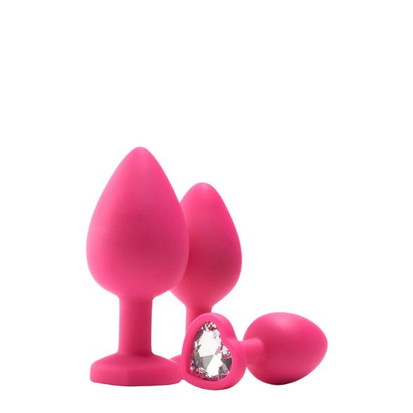 Flirts Anal Trainer Kit - 3-Piece Pink Dildo Set