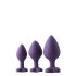 Kit di Allenamento Anale Flirts - Set di Dildo Anali (3 pezzi) - Viola