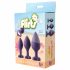 Kit di Allenamento Anale Flirts - Set di Dildo Anali (3 pezzi) - Viola