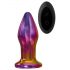 Glamour Glass - Conical, Remote-Controlled, Glass Anal Vibrator (Colorful)