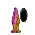 Vibrator anal de sticlă cu radio - Glamour Glass (colorat)