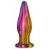 Glamour Glass - pointed, remote-controlled glass anal vibrator (colorful)