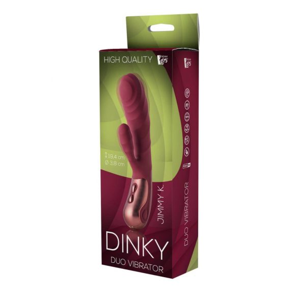 Dinky Jimmy K. Duo - Rechargeable Clitoral Vibrator (Burgundy)