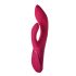 Vibratore Duo Julia Scintillante con Stimolatore Clitorideo e Funzione Annuiante Ricaricabile (Rosso)