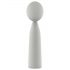 Nude Luna - rechargeable mini wand vibrator (grey)