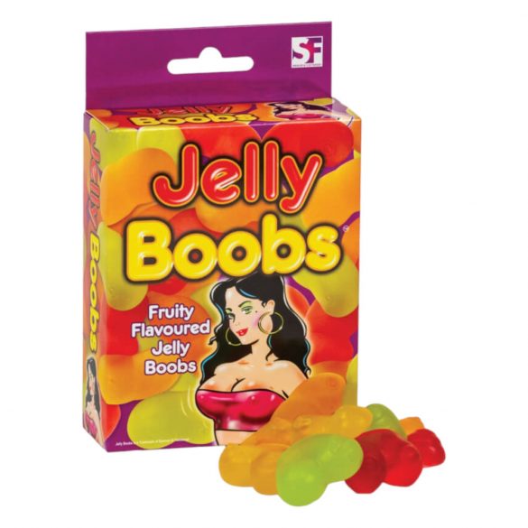 Jelly Boobs - gumené cukríky v tvare pŕs s ovocnou príchuťou (120g)