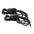 S&M - Silky Bondage Rope Set - Black (2-Piece)