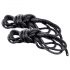 S&M - Silky Bondage Rope Set - Black (2-Piece)