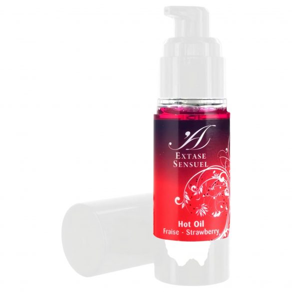 Extatisk Sensuell - värmande massageolja - jordgubbe (30ml)