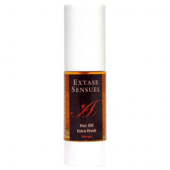 Extase Sensuell - kylande-värmande massageolja - färsk mango (30 ml)