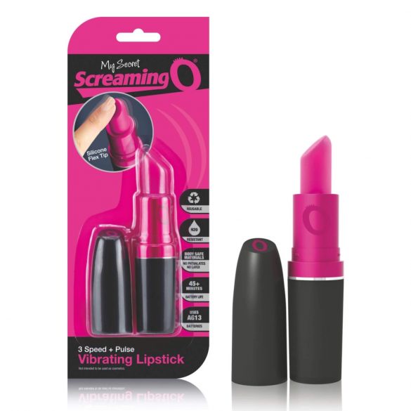 Black-Pink Lipstick Vibrator