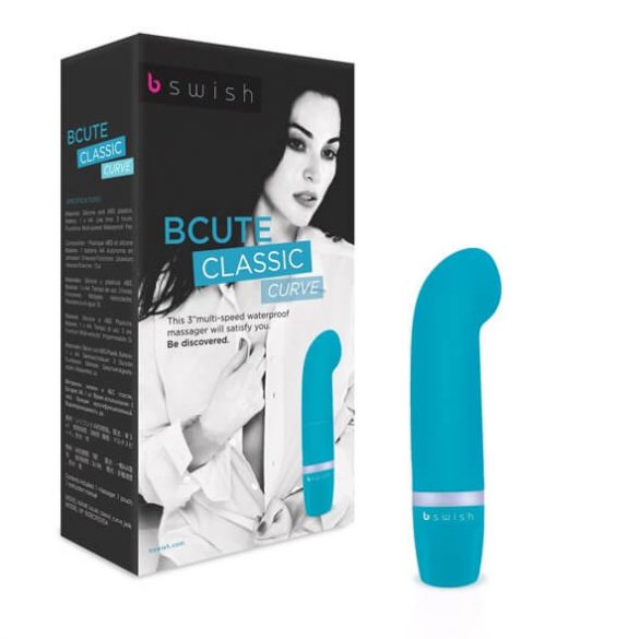 B SWISH Curve - Waterproof Mini G-spot Vibrator (Turquoise)