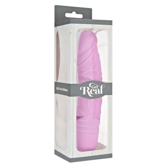 Classic Realistic Silicone Vibrator (Pink)