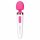 Bodywand Aqua Mini - wiederaufladbarer, wasserdichter Massage-Vibrator (weiß-rosa)