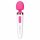 Bodywand Aqua Mini - rechargeable, waterproof massager vibrator (white-pink)