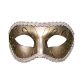 S&M - Pre-shaped, Glitter Eye Mask (Bronze)