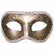 S&M - Pre-shaped, Glitter Eye Mask (Bronze)