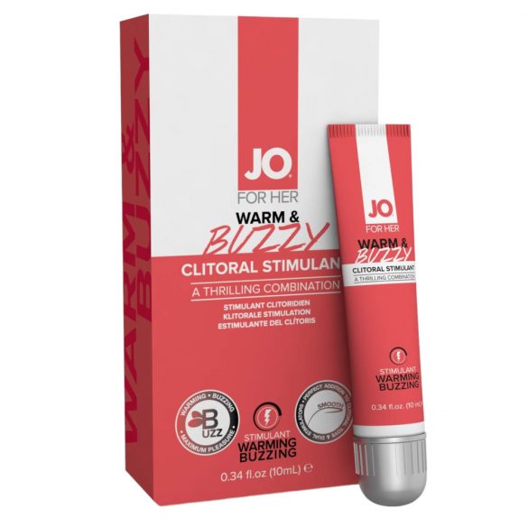 JO WARM & BUZZY - gel za stimulacijo klitorisa za ženske (10ml)