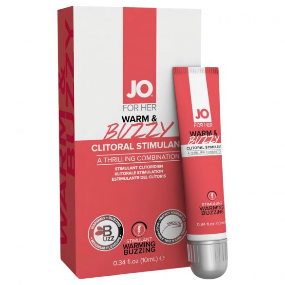 JO WARM & BUZZY - Klitoralstimulationgel für Frauen (10ml)