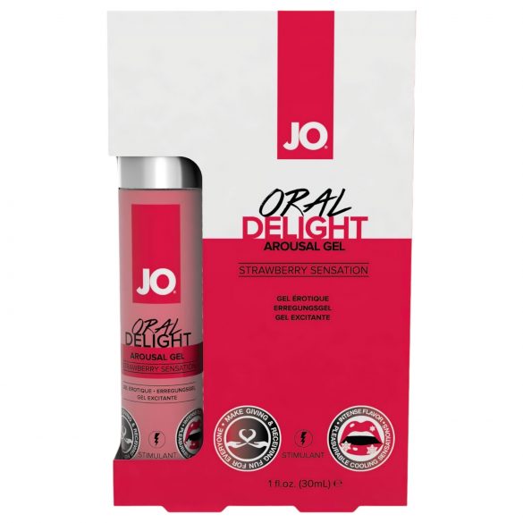 System JO Oral Delight - Cooling, Edible Lubricant - Strawberry (30ml)