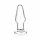 Dildo anale in vetro classico trasparente GLAS