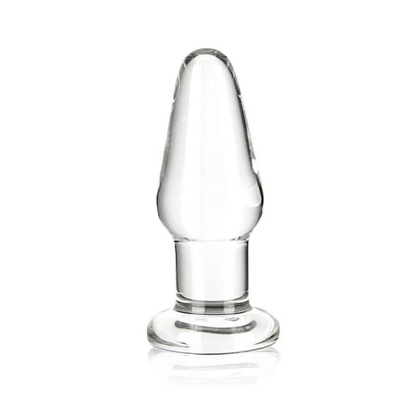 GLAS - klasické sklenené análne dildo 8,3cm