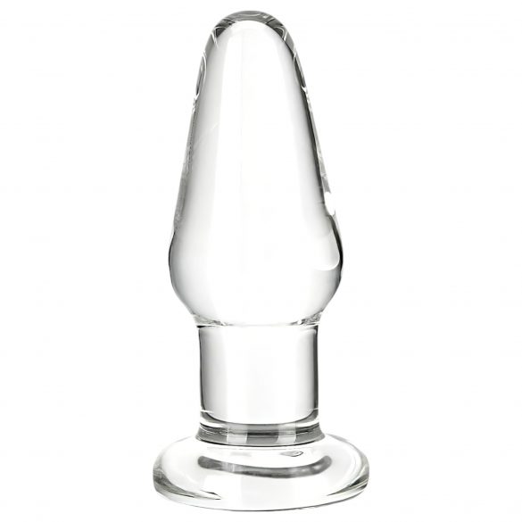 GLAS - klasikinis stiklinis analinis dildo (permatomas)