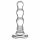 Wavy Glass Anal Dildo (Transparent)