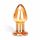 GLAS Over Easy - Glass Anal Dildo (Gold)