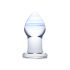 GLAS Amethyst Regen - Glas Anal Dildo (transparent lila)