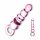 Glass Anal Bead Dildo (Pink)