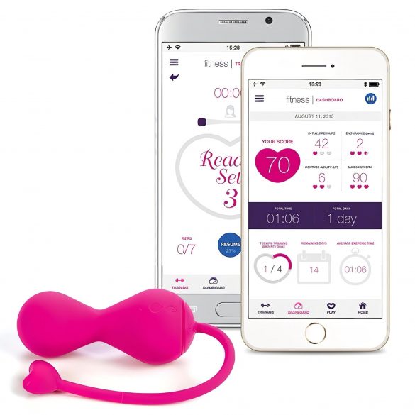 LOVELIFE BY OHMIBOD - KRUSH - Boules de geisha intelligentes et rechargeables (rose)