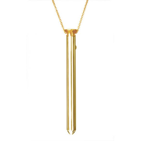 Vesper - lyx vibrator halsband (guld)