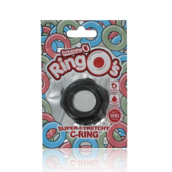 Screaming O Silicone Cock Ring (Black)