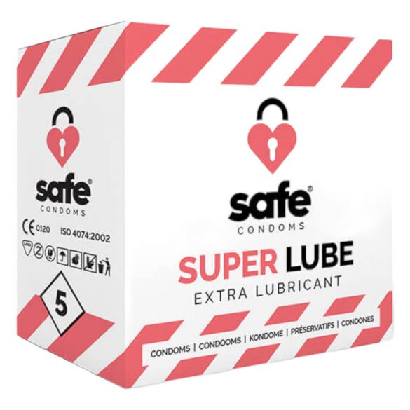 SAFE Super Lube - Extra Smooth Condoms (5pcs)